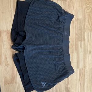 Adidas Navy and Black Athletic Shorts